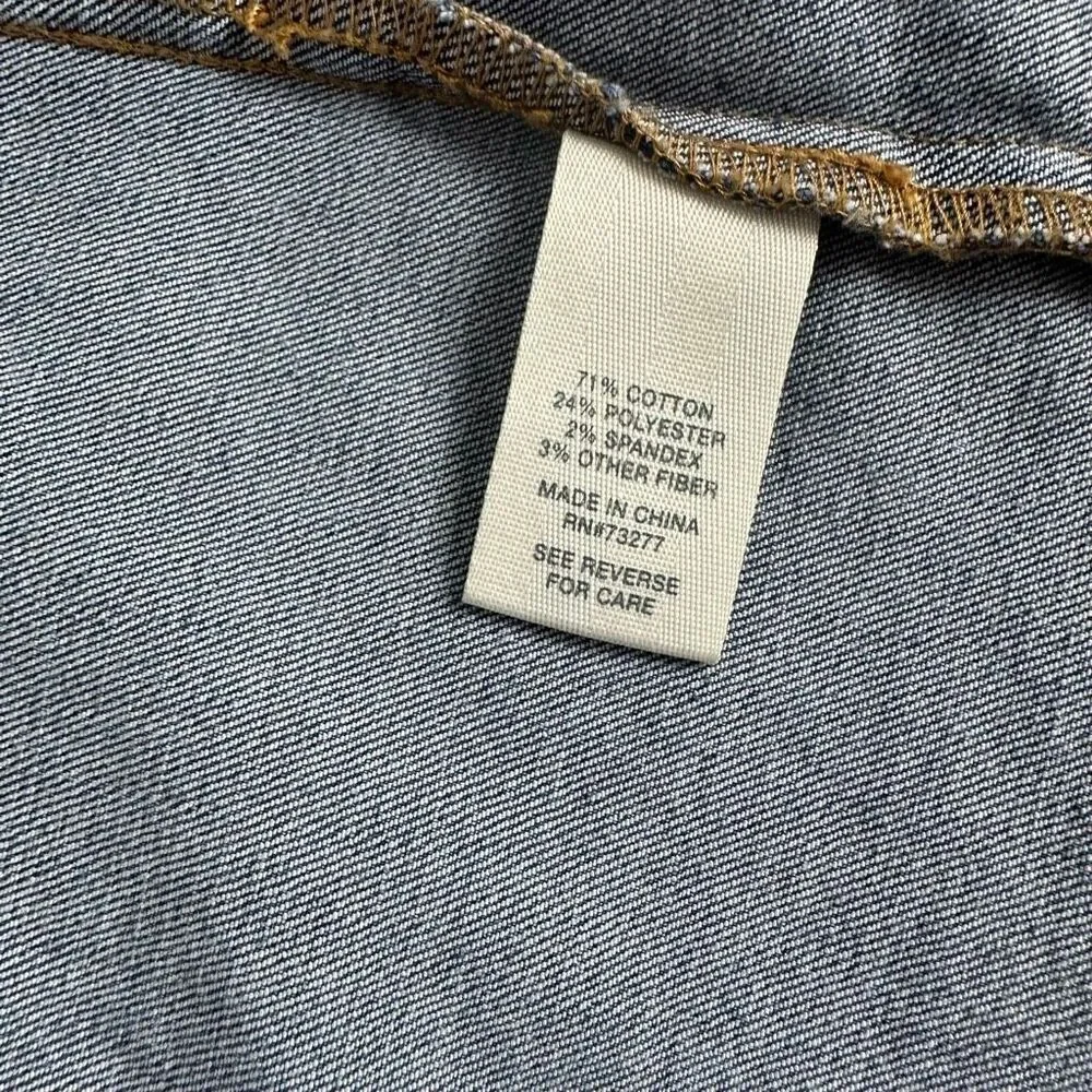 Mudd Girls Blue Denim Jacket size 16 Button Front